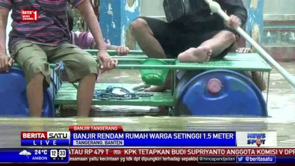 Descargar video: Banjir 1,5 Meter, Warga Tangerang Gunakan Perahu untuk Beraktivitas