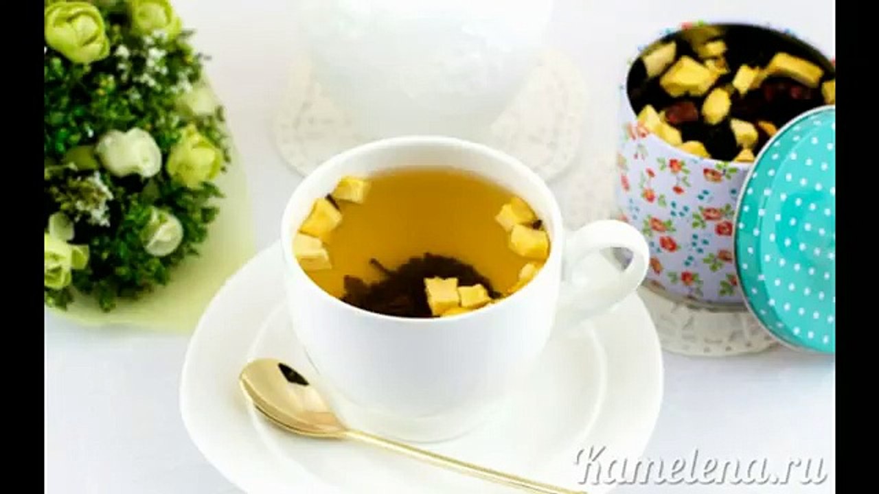 Яблочный чай с клюквой и пряностями