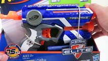 NERF N-Strike Elite Firestrike Blaster with Laser Beam Targeting Toy Unboxing & Review!