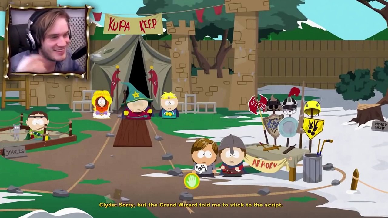 South Park: The Stick of Truth - Gameplay - Part 1 - PEWDIEPIE AKA DOUCHEBAG SPED UP