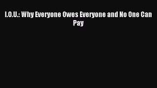 Read I.O.U.: Why Everyone Owes Everyone and No One Can Pay Ebook Free