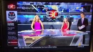 Chesney McMurphy on ESPN SportsCenter with Linda Cohn & Andre Ware - Oct. 24, 2015