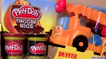 Play Doh Cars Buster Power Crane Wrecking Ball Diggin Rigs Monster Truck McQueen Disney Pixar toys