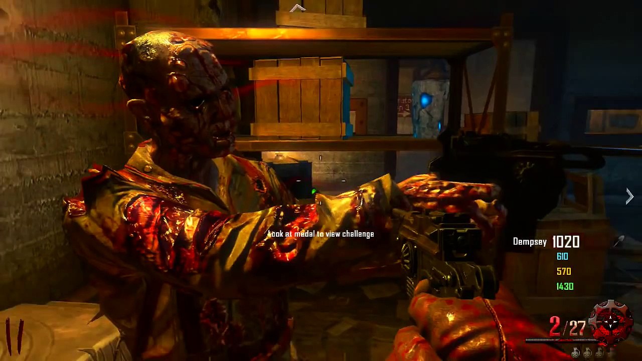Black Ops 2 Origins Zombies Funny Moments - Robots, Shield, Secret Portal, Tank, Drone Quadrotor