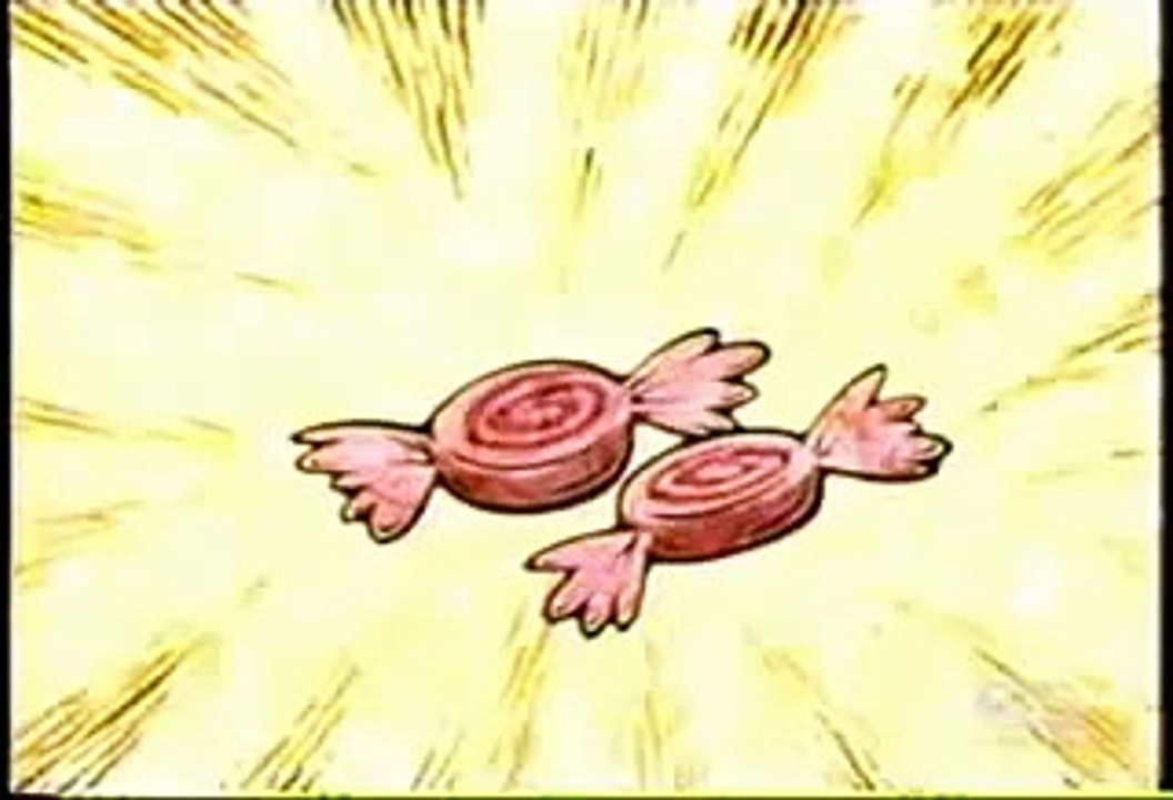 two pieces of CANDY! flapjack.