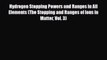 Download Hydrogen Stopping Powers and Ranges in All Elements (The Stopping and Ranges of Ions