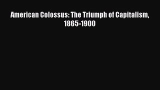 Read American Colossus: The Triumph of Capitalism 1865-1900 Ebook Free