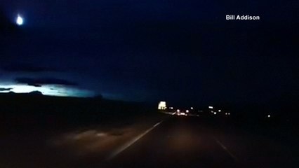 Meteor lights up Scottish skyline