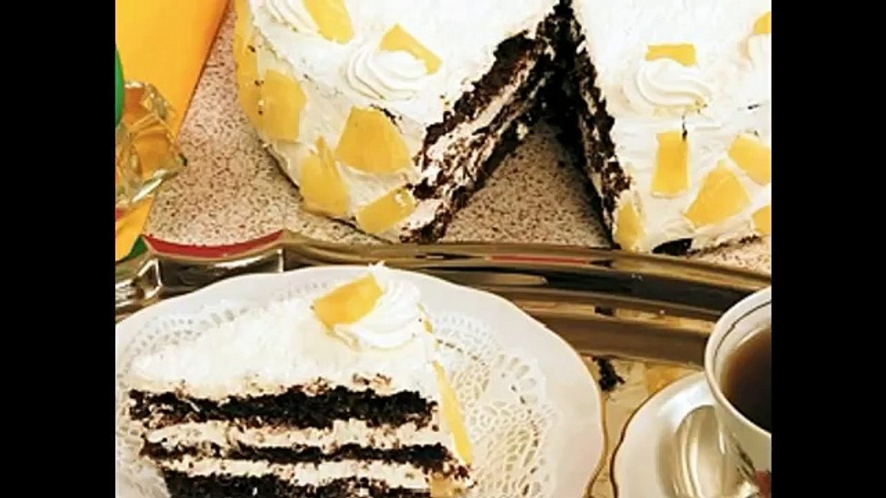 Ананасовый торт со взбитыми сливками