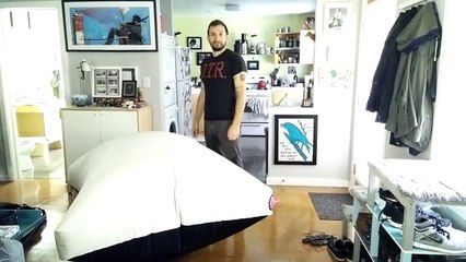 Worlds Largest Functioning Whoopee Cushion... And my thoroughly unimpressed cat