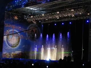Laser/water show in Moscow