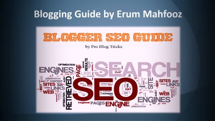 Blogging Guide by Erum Mahfooz