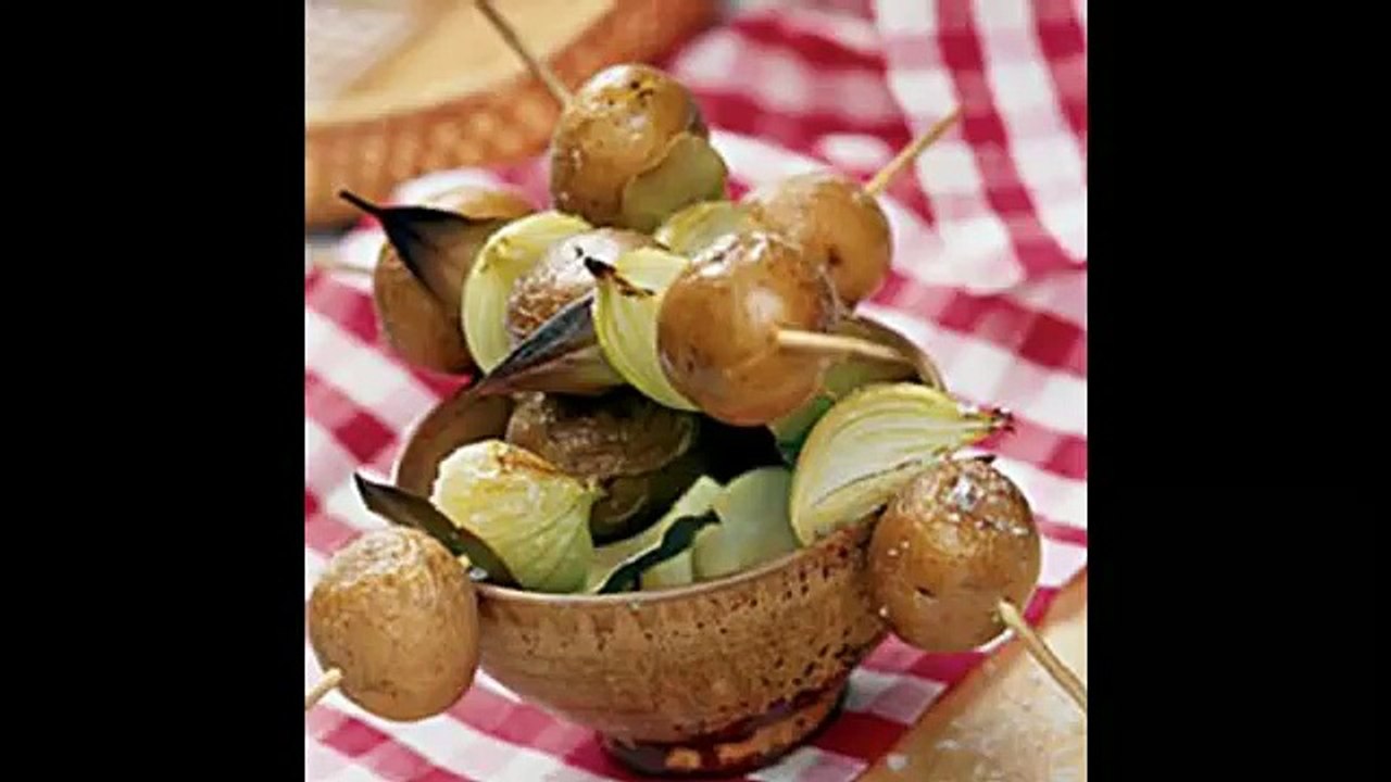 Вегетарианский картофельный шашлык