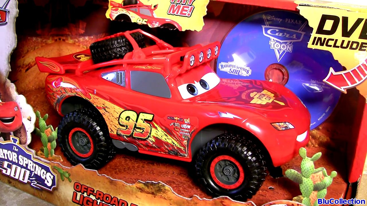 CARS Off-Road Racin Lightning McQueen 1:18 Scale DVD CARS TOON