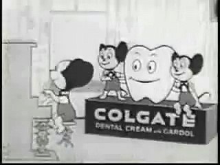 Old Colgate TV Commercial with Mighty Mouse