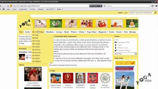How to personalize your My Yoga Vidya International profile page?