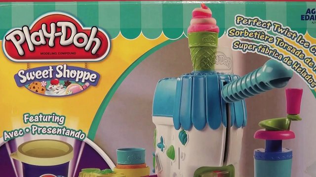Play Doh Sweet Shoppe Perfect Twist Ice Cream Maker with Disney Frozen Queen Elsa , Cookie Monster a