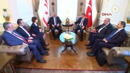 Davutoğlu, KKTC Başbakanı Kalyoncu ile Görüştü