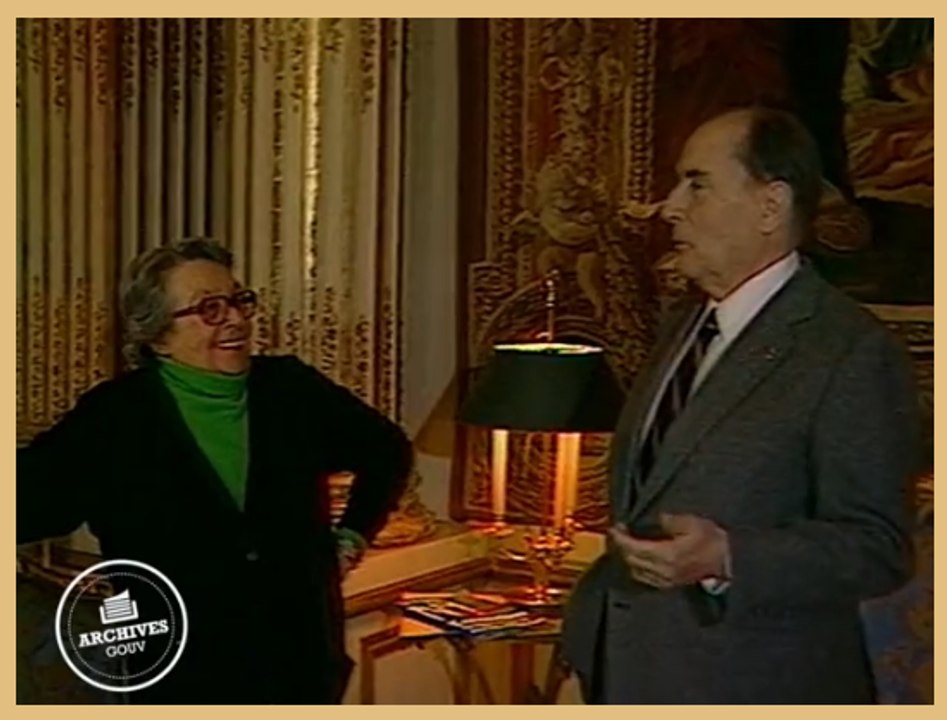 Marguerite Duras rencontre François Mitterrand à l’Elysée pour une interview pour l’Autre Journal