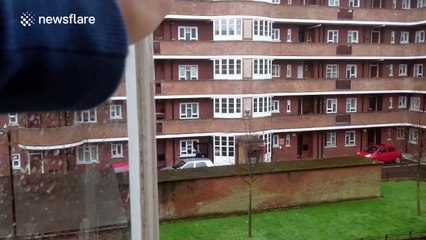 Storm Jake makes London look particularly grey