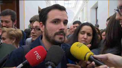 Garzón: "Está pareciendo más una campaña electoral que una sesión de investidura"