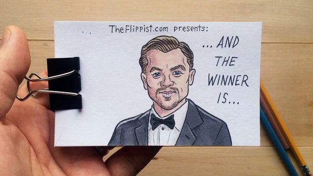 Le livre animé de Leonardo DiCaprio et son Oscar