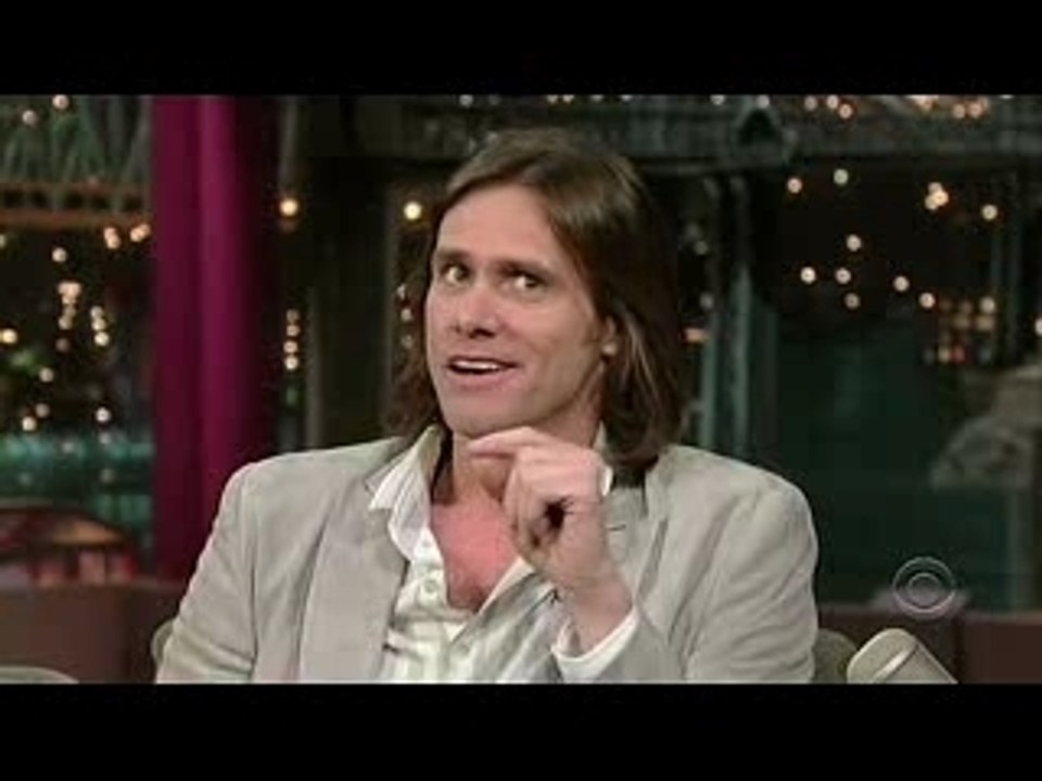 Jim Carrey at David Letterman (about 23)