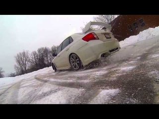 Racing Fun in Snowy Conditions