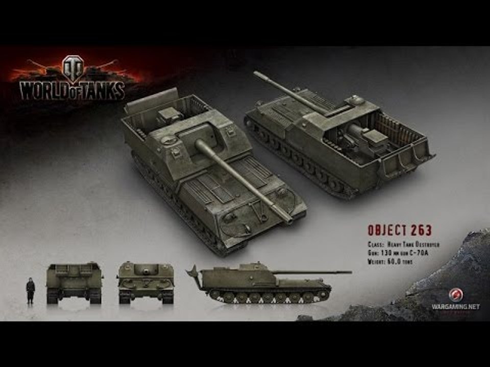 World of Tanks 9.9 test server Object 263 teir 10 russian TD Stronk Tenk