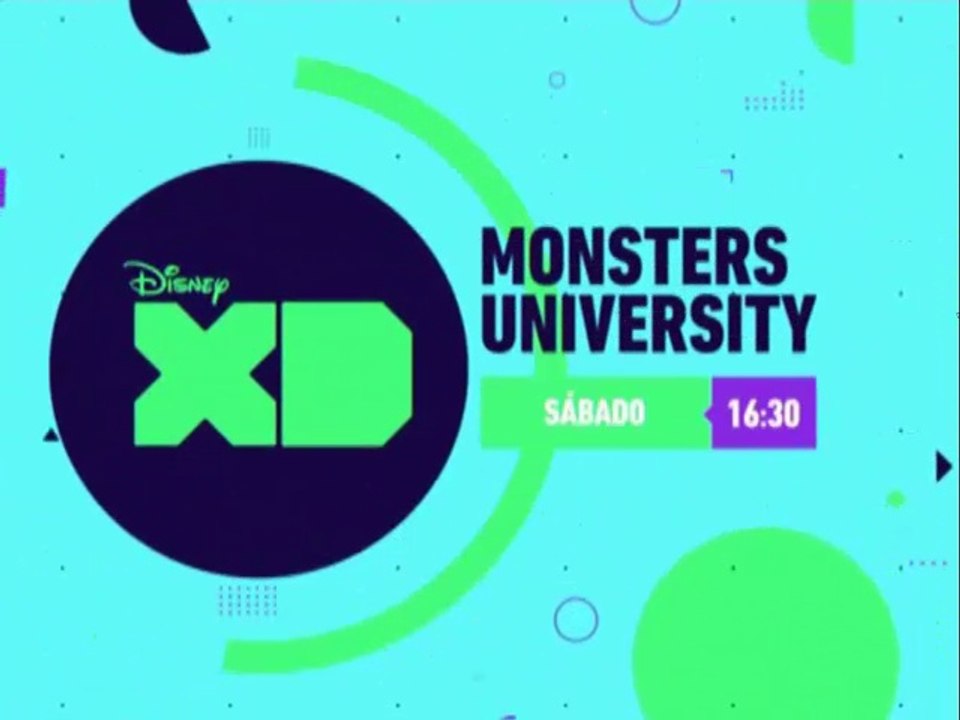 PROMO "MONSTERS UNIVERSITY" (5-3-2016) EN DISNEY XD - NUEVO LOGO