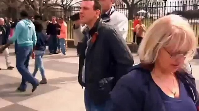 Ukraine War Russian tourists rally against US sanctions for Russia in Washington DC