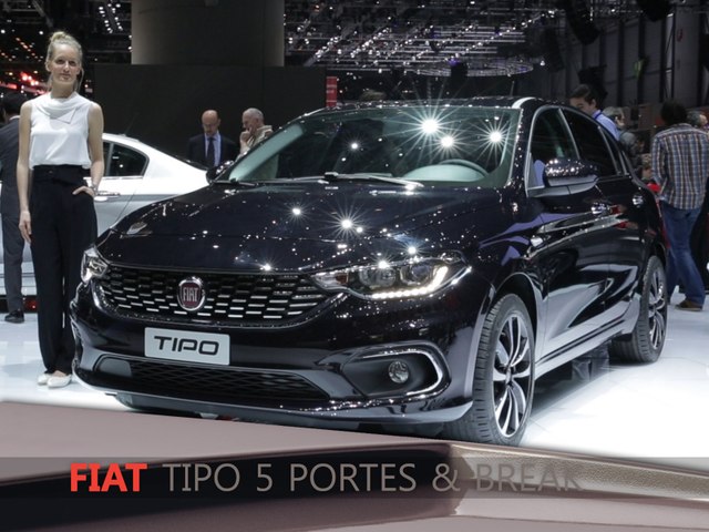 Fiat Tipo 5 portes et break en direct du salon de...