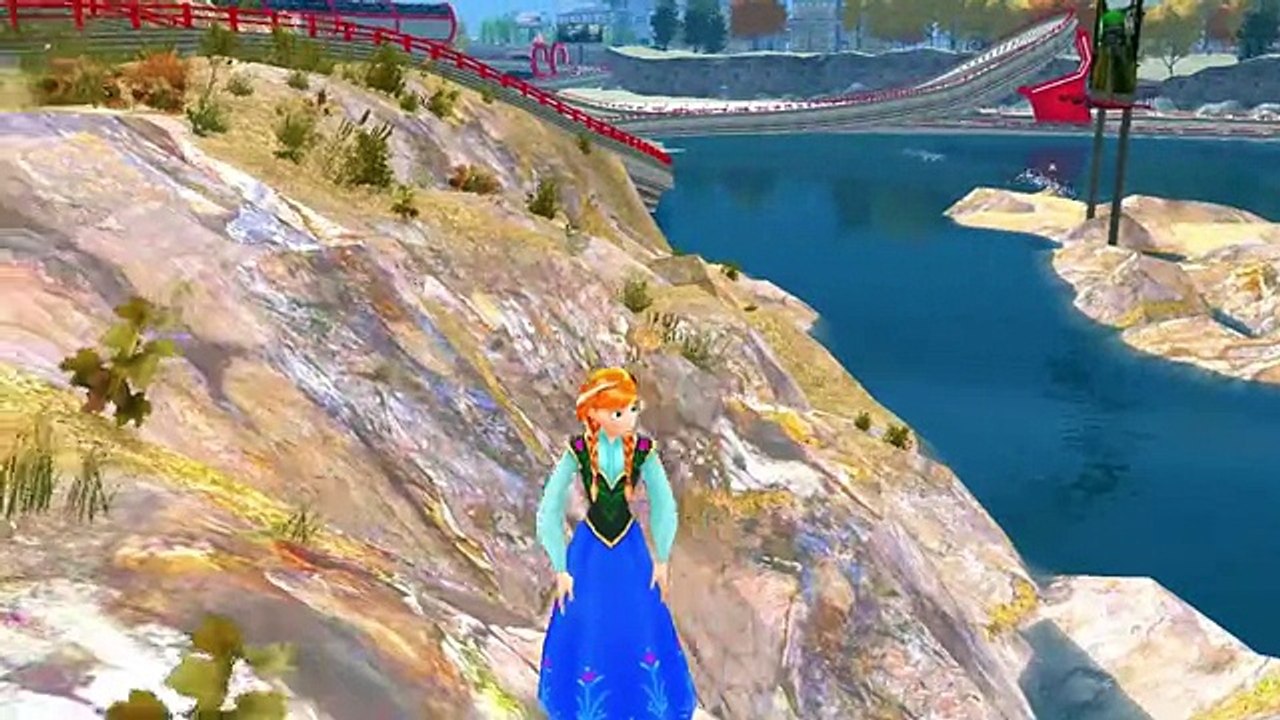 Disney Frozen Elsa The Snow Queen & Princess Anna of Arendelle with Cars Flash McQueen Lightning