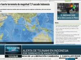 Se registra terremoto en Indonesia de 7.9 grados con alerta de tsunami