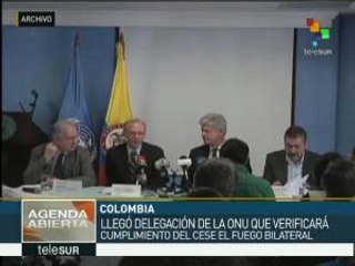 Colombia: llega la delegación de ONU que verificará el cese al fuego