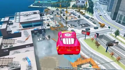 Spider Man Elsa The Snow Queen Nursery Rhymes and Disney Lightning McQueen Cars