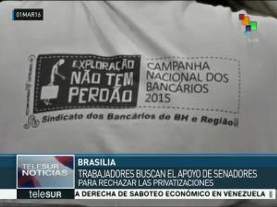 Brasil: trabajadores rechazan privatización de empresas públicas