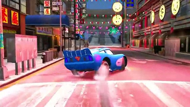 Spiderman w- Disney Cars Pixar Lightning McQueen Superman Car & Children's Songs