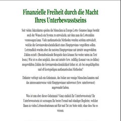 Finanzielle Freiheit Durch Die Macht Ihres Unterbewusstseins ...