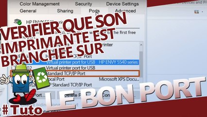 Vérifier Que Son Imprimante Est Branchée Sur Le Bon Port