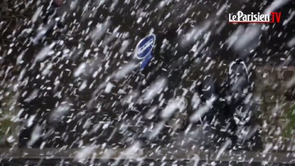 Paris sous la neige durant...10 minutes !