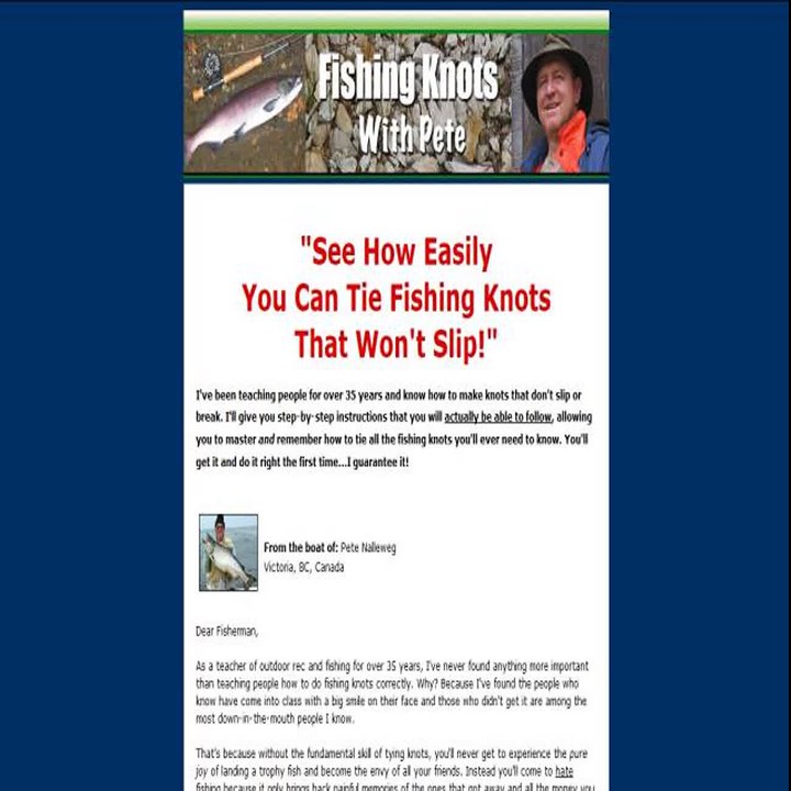 E-book Fishing Knots With Pete Online Course