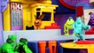 Incredible Hulk Kids Attend Disney Pixar Imaginext Monsters University And Ride On School Bus