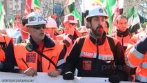 Los mineros de Aguablanca protestan en Industria