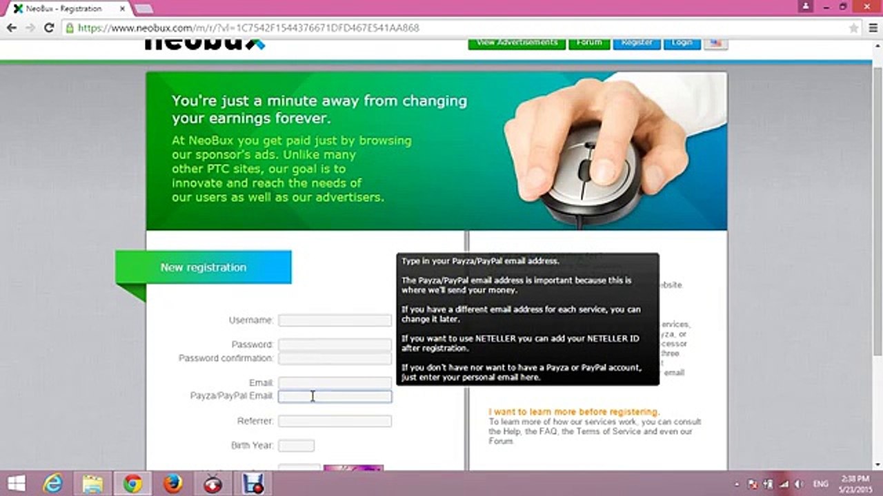 Make money online with Neobux in Hindi हिंदी में (Full Guide)