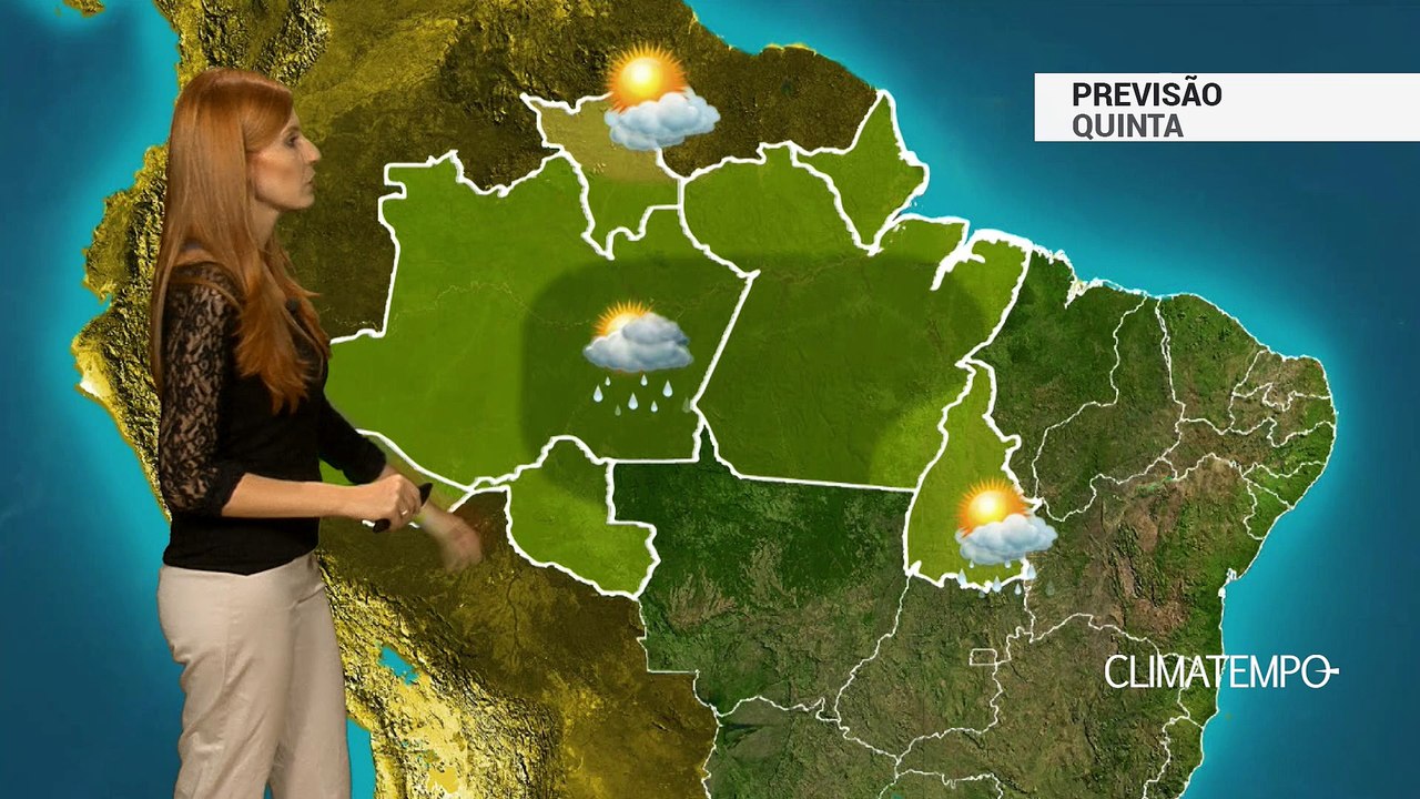 Previsão Norte - Risco de chuva forte em Manaus