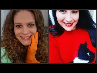 ♥ASMR♥ Rubber & Latex Gloves +  Unintelligible Whispering ~A Tingly Collab With MinxLaura123~