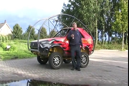 #1440 Davidsfarm rollover golf car [Davidsfarm]