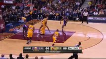 LeBron James destroys DAngelo Russells balls.literally