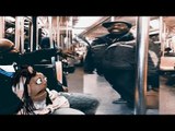 Man Goes Nuts over  A puppet on New York Subway